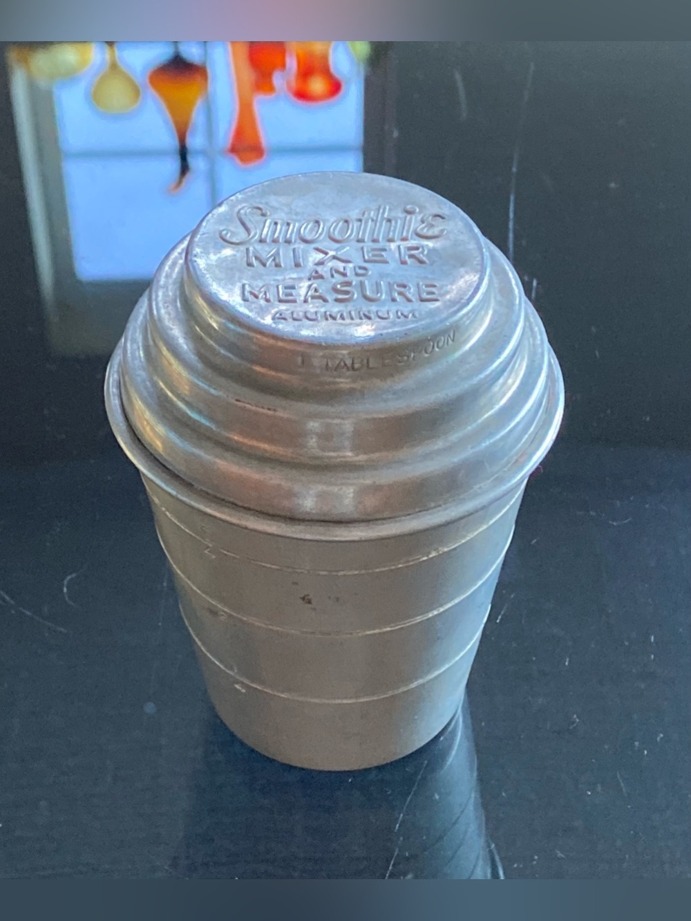 VTG Mirro Smoothie Mixer and Measure 2pc Aluminum Gravy Shaker 4" USA